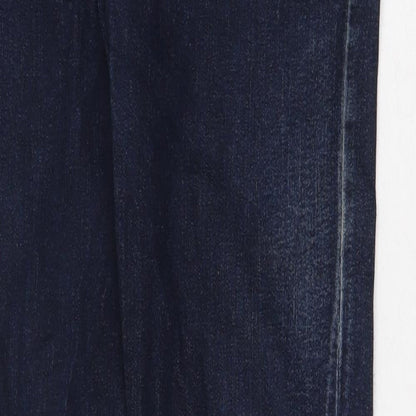 Womens UK Size 32 in H&M Regular Fit Straight Blue Jeans