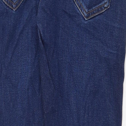 NEXT Womens Blue Cotton Straight Jeans Size 32 in Regular Zip