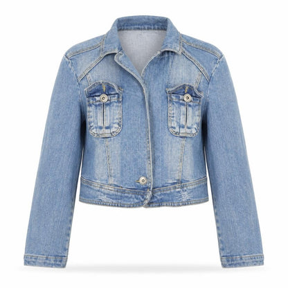 W&W Womens Blue Jacket Size 10 Button