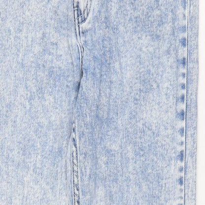 Afends Womens Blue Cotton Skinny Jeans Size 32 in Regular Zip