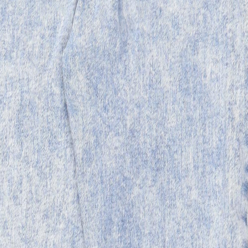 Afends Womens Blue Cotton Skinny Jeans Size 32 in Regular Zip