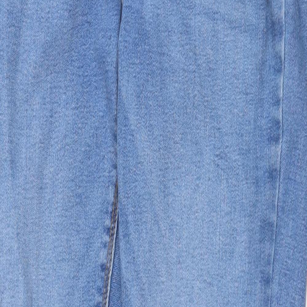 Denim & Co. Womens Blue Cotton Skinny Jeans Size 10 Regular Zip
