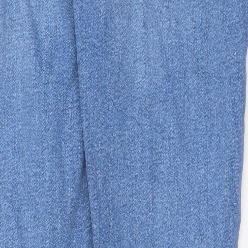 Denim & Co. Womens Blue Cotton Skinny Jeans Size 10 Regular Zip