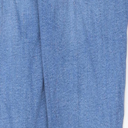 Denim & Co. Womens Blue Cotton Skinny Jeans Size 10 Regular Zip