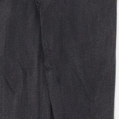 Topshop Womens Grey Cotton Skinny Jeans Size 28 in Regular Zip