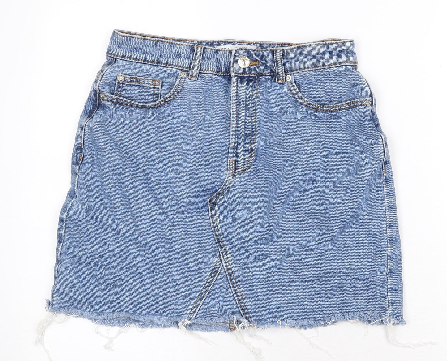Womens UK Size 10 Denim & Co. A-Line Denim Skirt