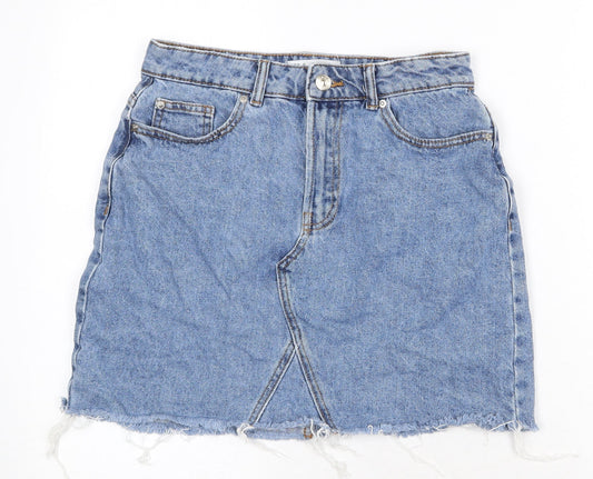 Womens UK Size 10 Denim & Co. A-Line Denim Skirt
