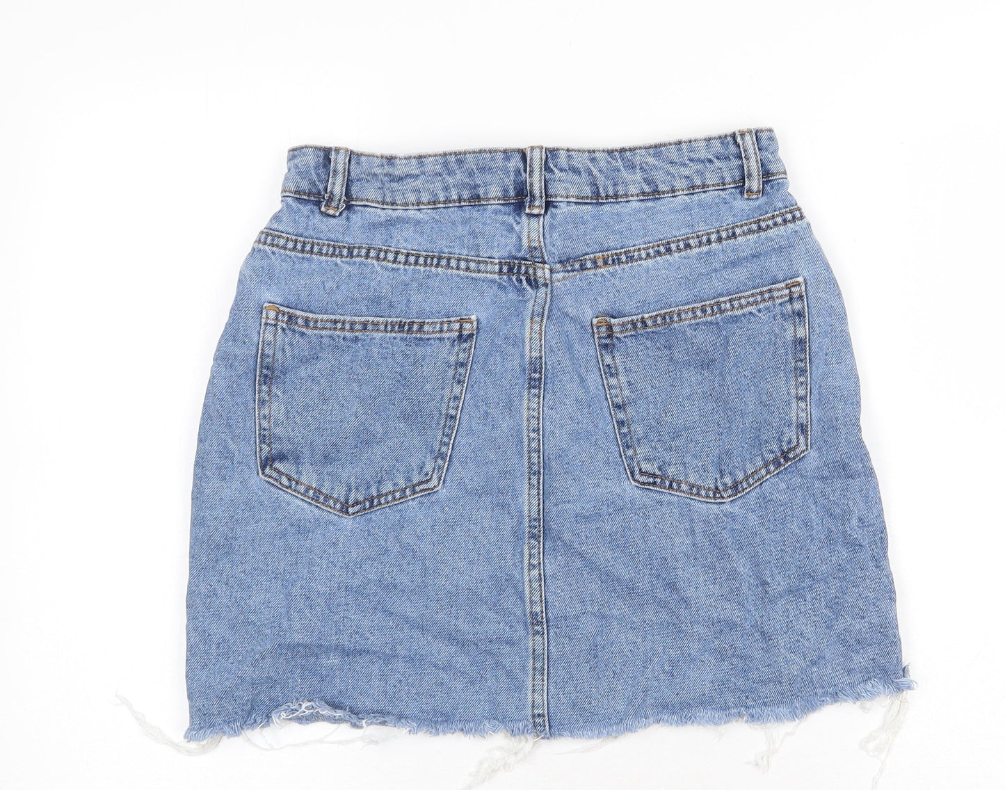 Womens UK Size 10 Denim & Co. A-Line Denim Skirt