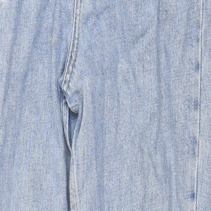 Topshop Womens Blue Cotton Mom Jeans Size 26 in Regular Zip