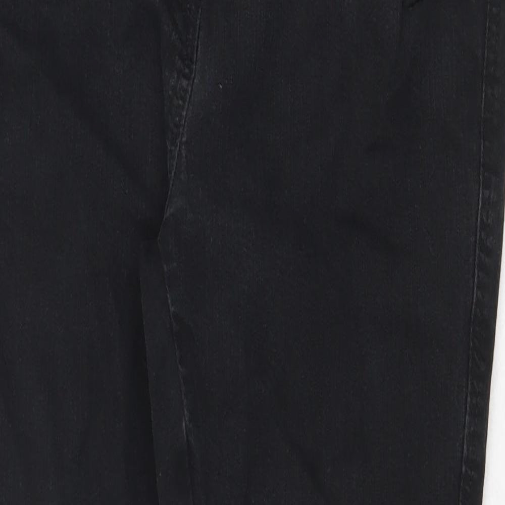 NEXT Womens Grey Cotton Skinny Jeans Size 10 Regular Zip