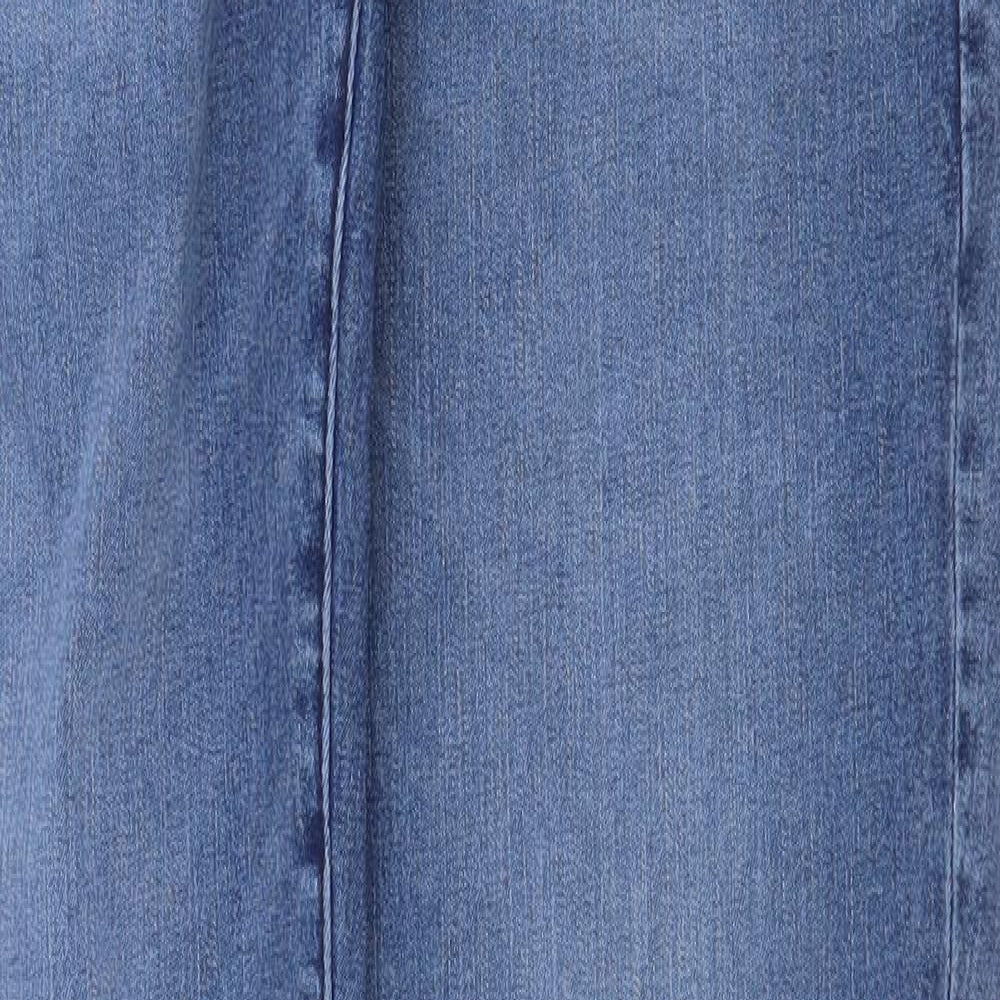 Mens UK Size 32 in SM Denim Mills Regular Fit Straight Blue Jeans