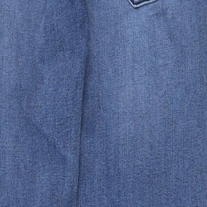 Mens UK Size 32 in SM Denim Mills Regular Fit Straight Blue Jeans