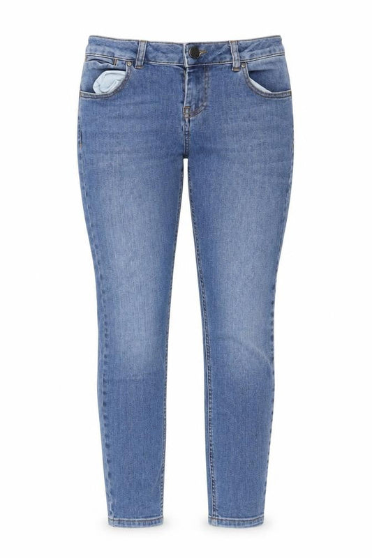 Womens UK Size 28 in ASOS Regular Fit Skinny Blue Jeans
