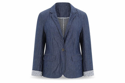 Womens UK Size 12 Cotton Traders Blue Jacket