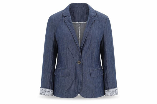 Womens UK Size 12 Cotton Traders Blue Jacket