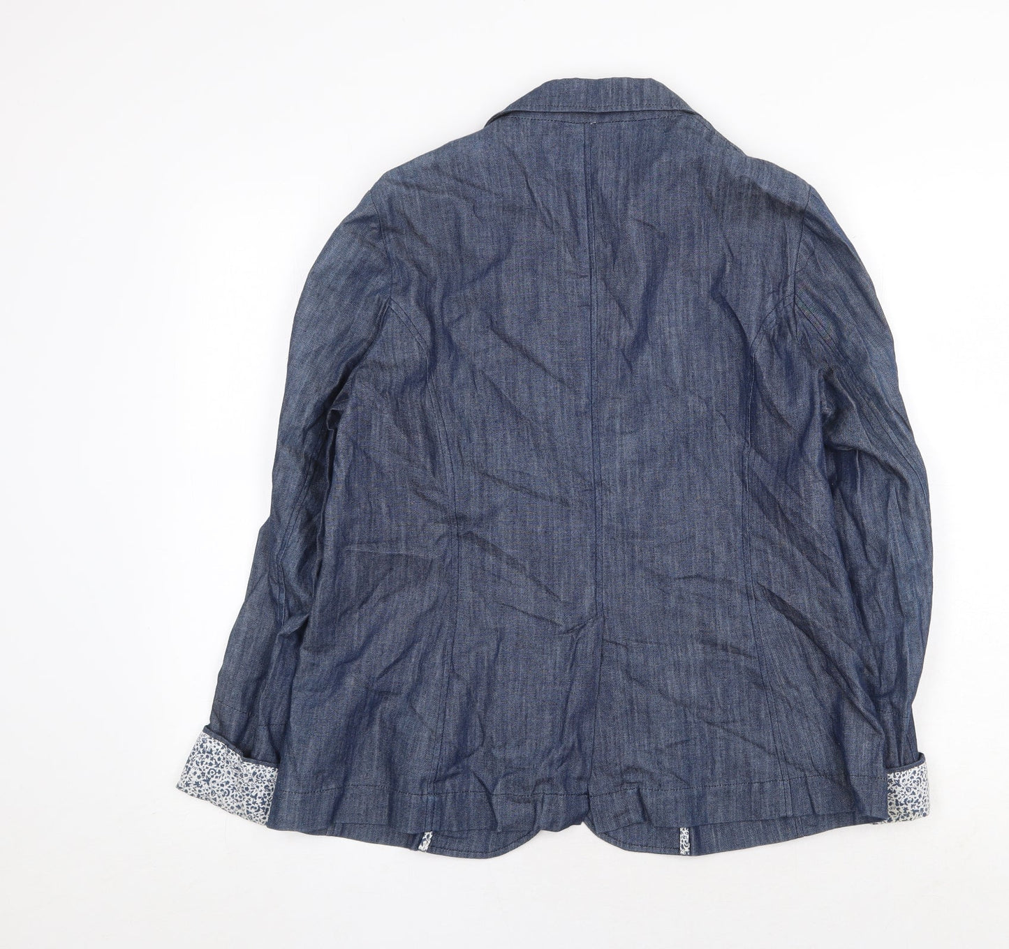 Womens UK Size 12 Cotton Traders Blue Jacket