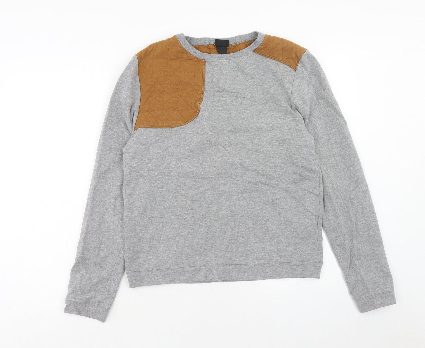 Mens UK Size S H&M Grey Pullover Sweatshirt