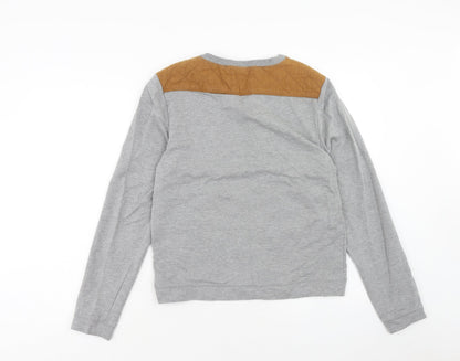 Mens UK Size S H&M Grey Pullover Sweatshirt