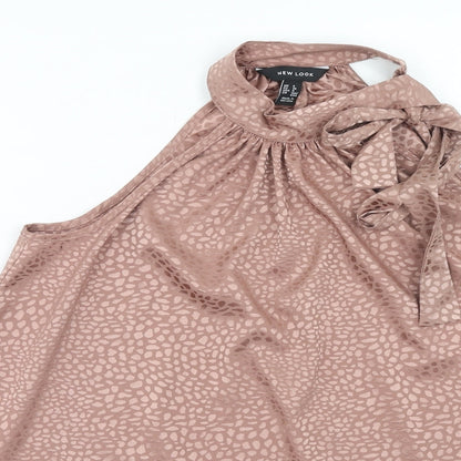 Womens UK Size 8 New Look Pink Basic Tank