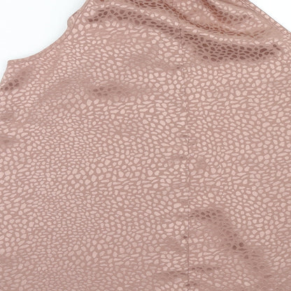 Womens UK Size 8 New Look Pink Basic Tank