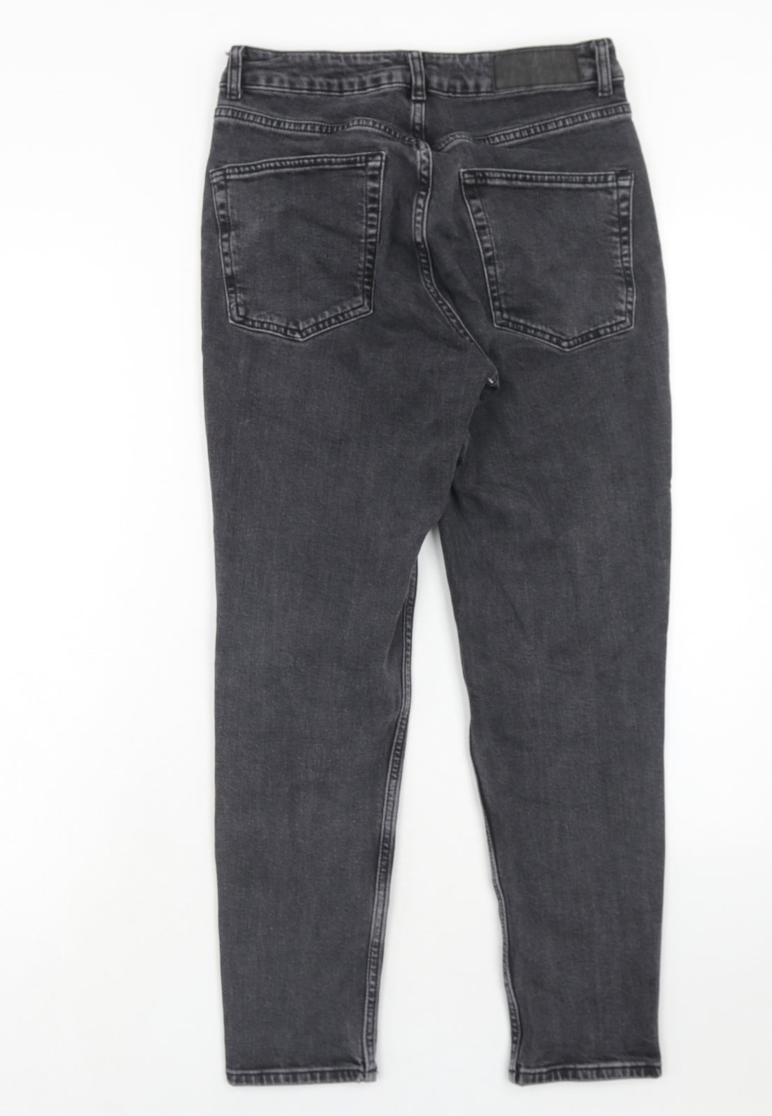 Topshop Womens Black Cotton Skinny Jeans Size 28 in L30 in Regular Zip