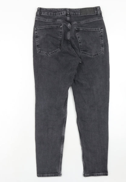 Topshop Womens Black Cotton Skinny Jeans Size 28 in L30 in Regular Zip