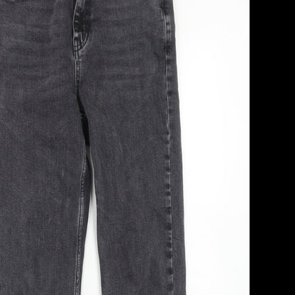 Topshop Womens Black Cotton Skinny Jeans Size 28 in L30 in Regular Zip