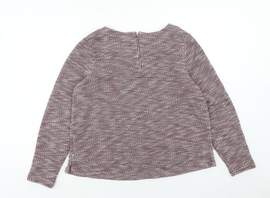 Womens UK Size 14 Alice Collins Purple Pullover Jumper