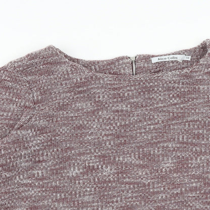 Womens UK Size 14 Alice Collins Purple Pullover Jumper