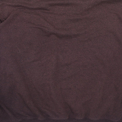 Belikia Mens Purple Herringbone Cotton Pullover Sweatshirt Size L
