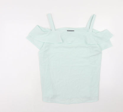 Womens UK Size 16 Studio Green Basic Blouse