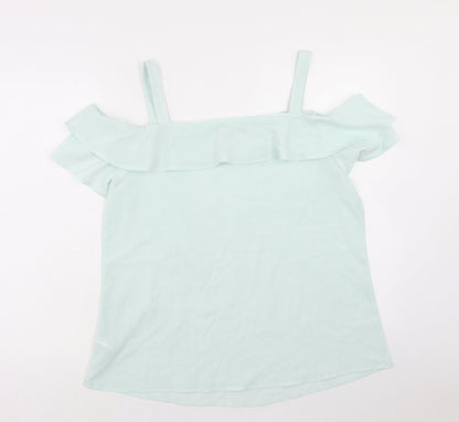 Womens UK Size 16 Studio Green Basic Blouse