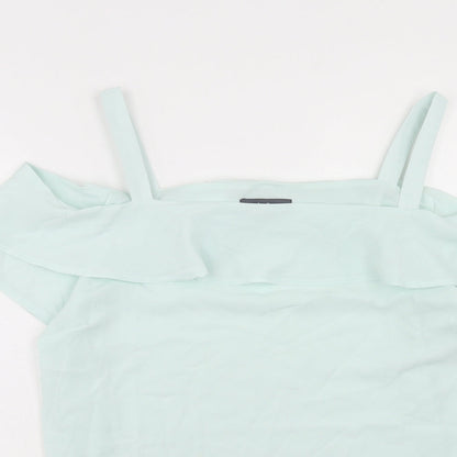 Womens UK Size 16 Studio Green Basic Blouse