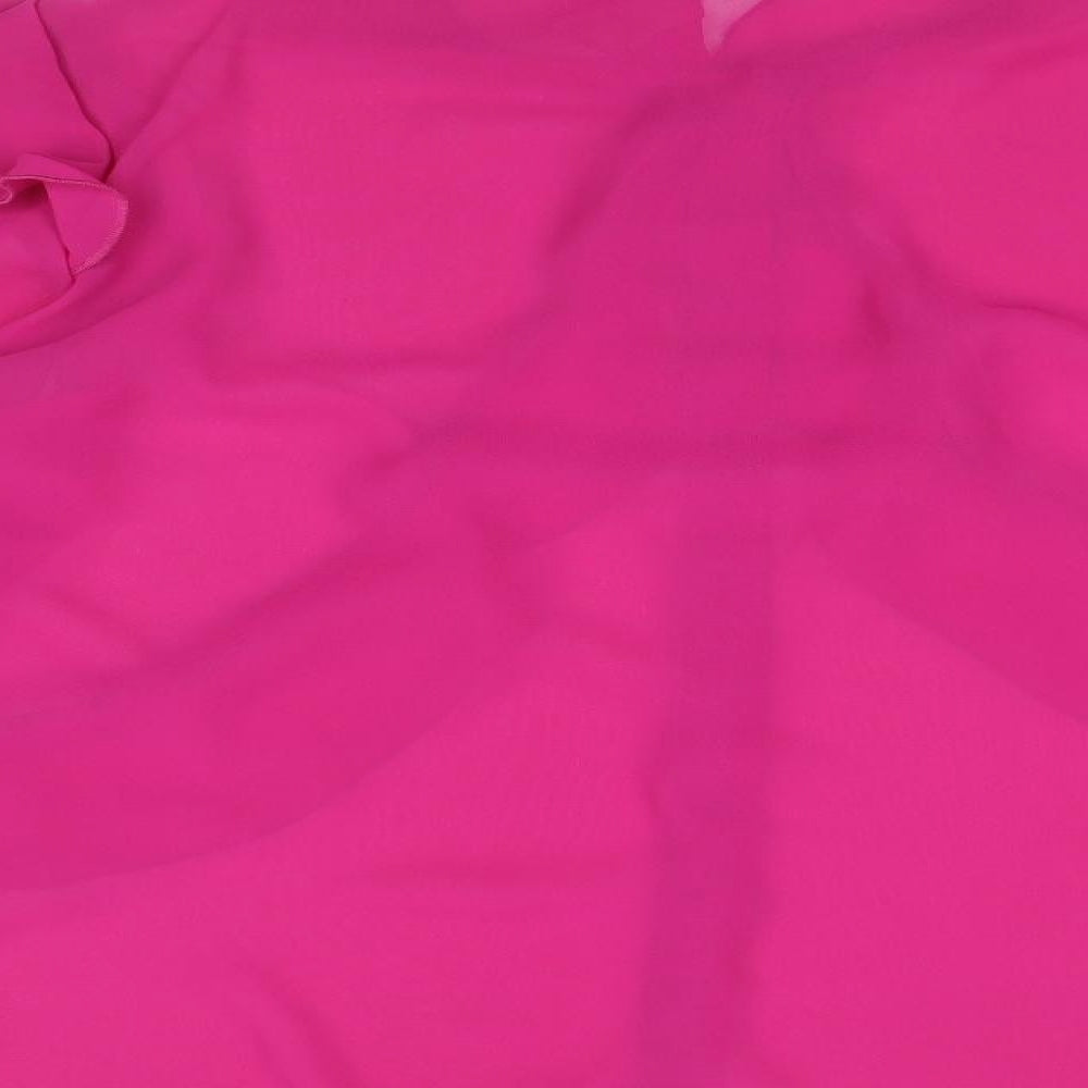 Womens UK Size 18 Fashion Nova Pink Basic Blouse