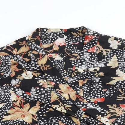 Womens UK Size 10 Preworn Black Basic Blouse