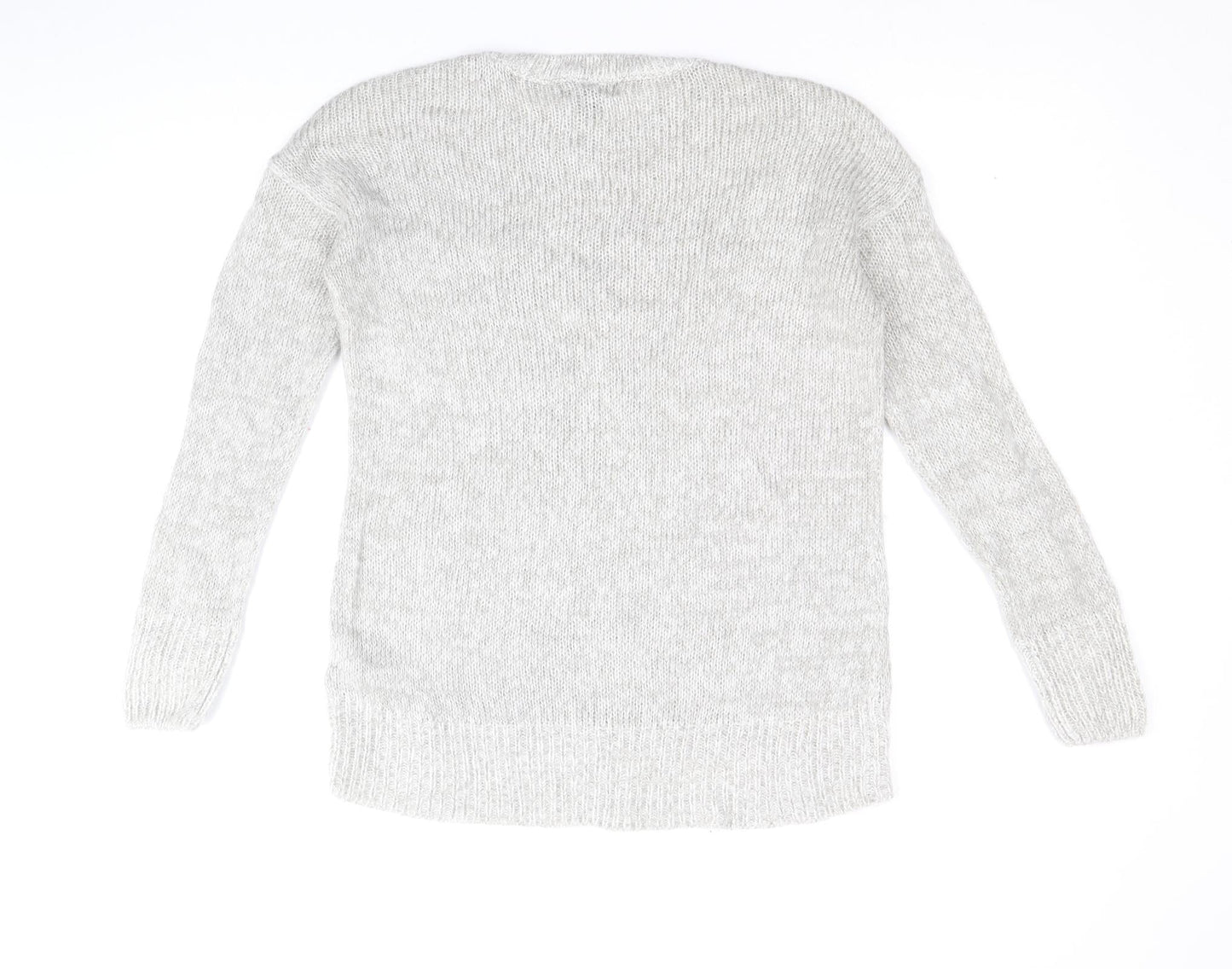Womens UK Size S New Look Grey Pullover Jumper