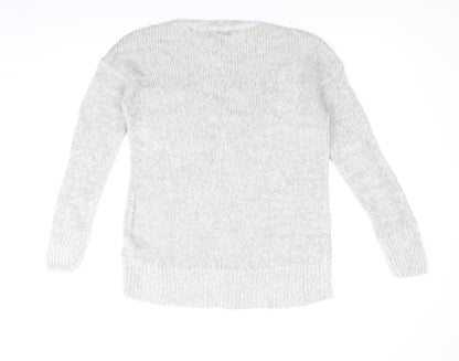 Womens UK Size S New Look Grey Pullover Jumper