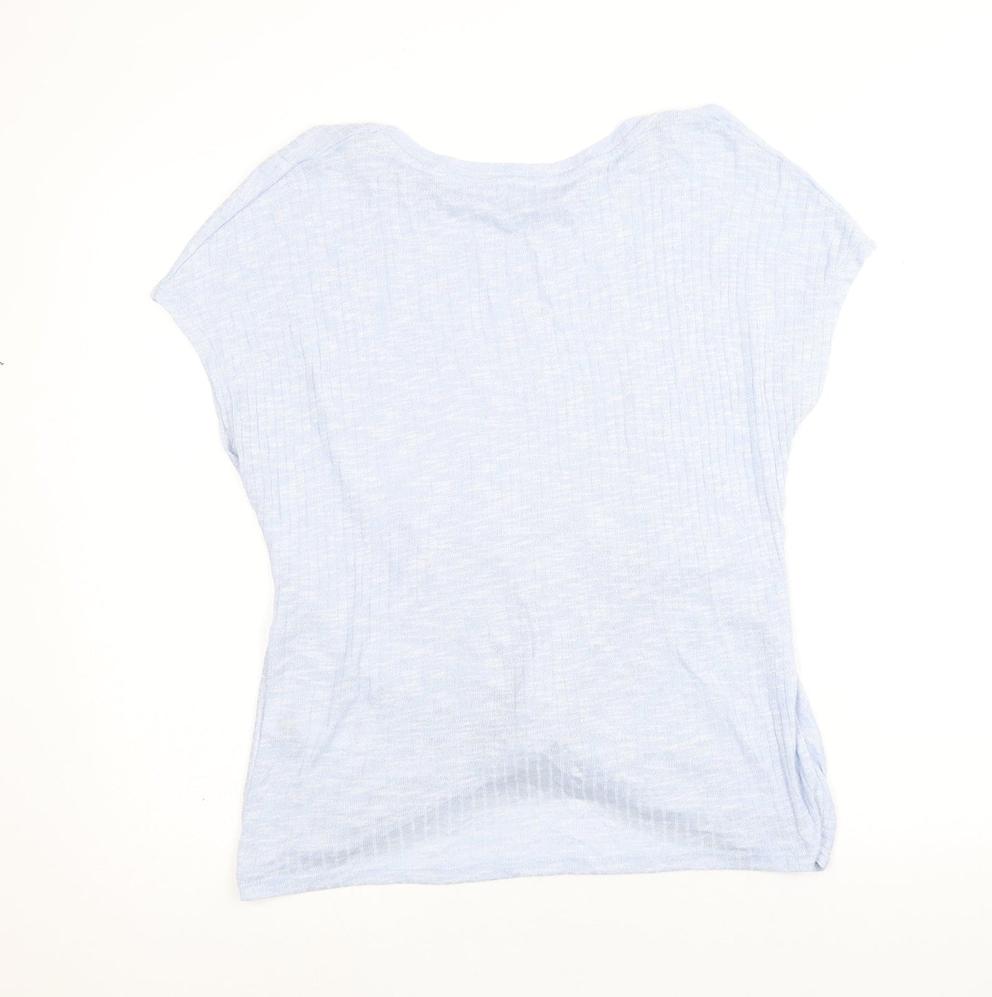 Womens UK Size L New Look Blue Basic T-Shirt
