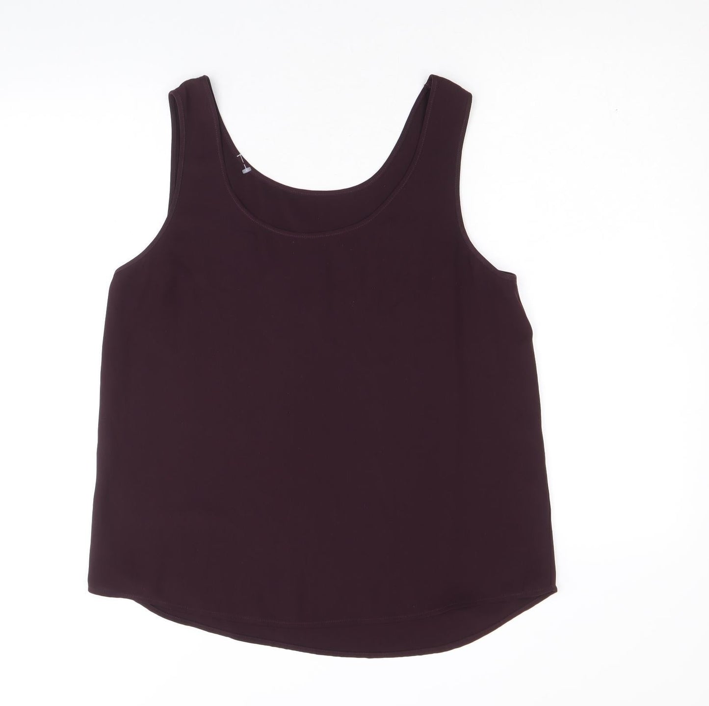 NEXT Womens Purple Nylon Basic Tank Size 14 Round Neck