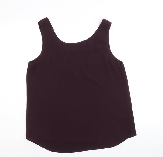 NEXT Womens Purple Nylon Basic Tank Size 14 Round Neck
