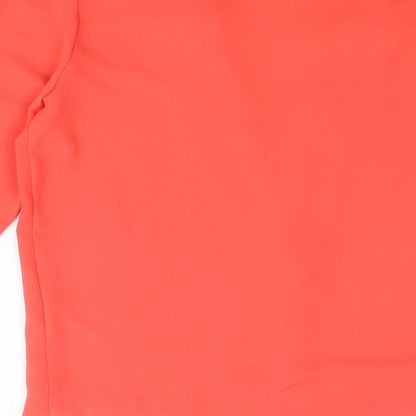 Dorothy Perkins Womens Orange Polyester Jacket Blazer Size 10