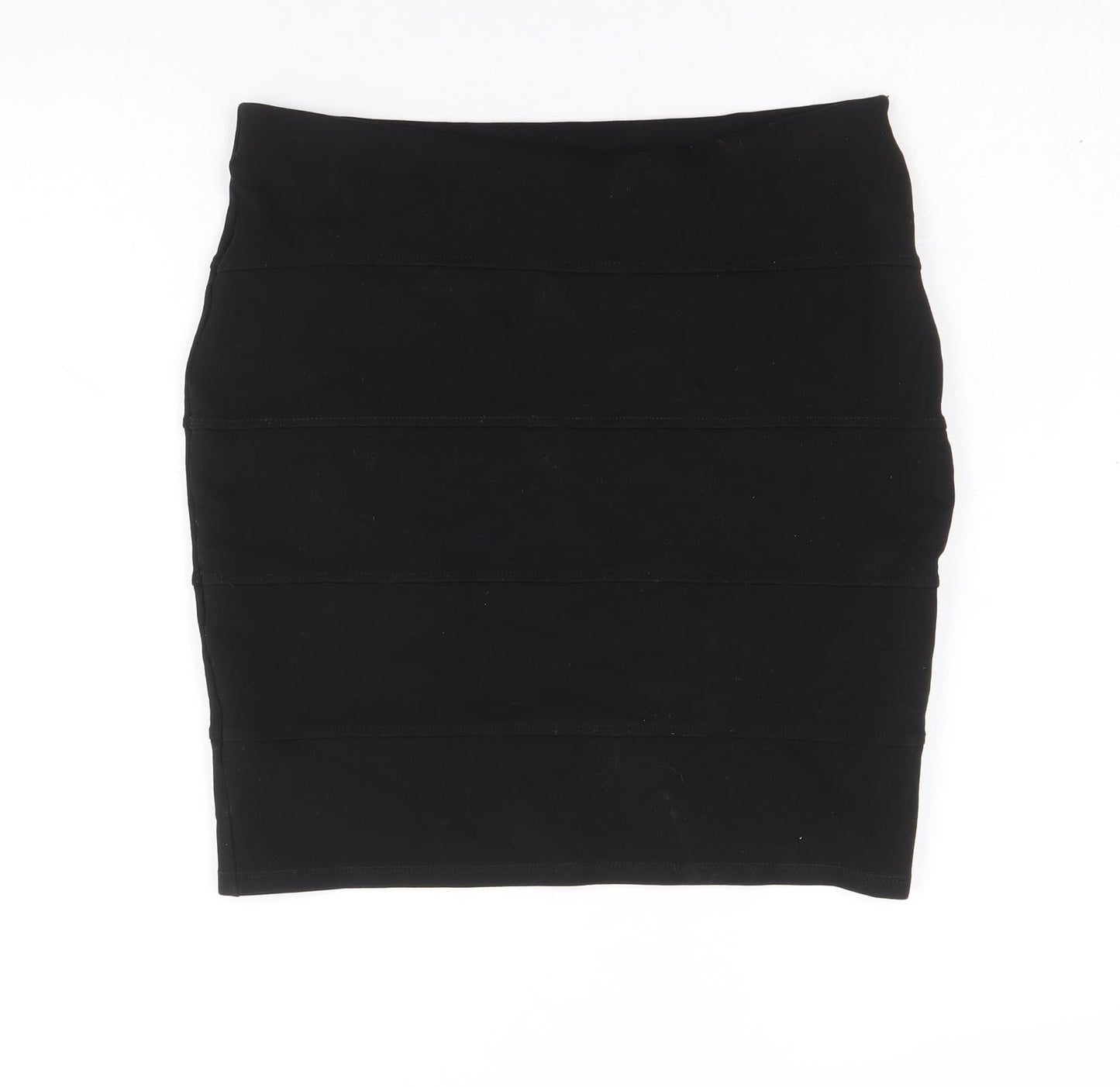 Marks and Spencer Womens Black Viscose Bandage Skirt Size 10