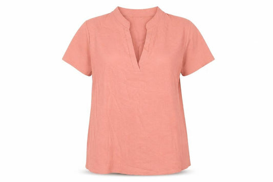Womens UK Size XL Preworn Pink Basic Blouse