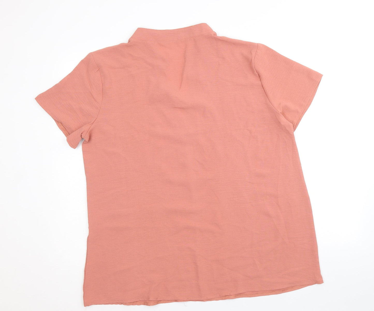 Womens UK Size XL Preworn Pink Basic Blouse
