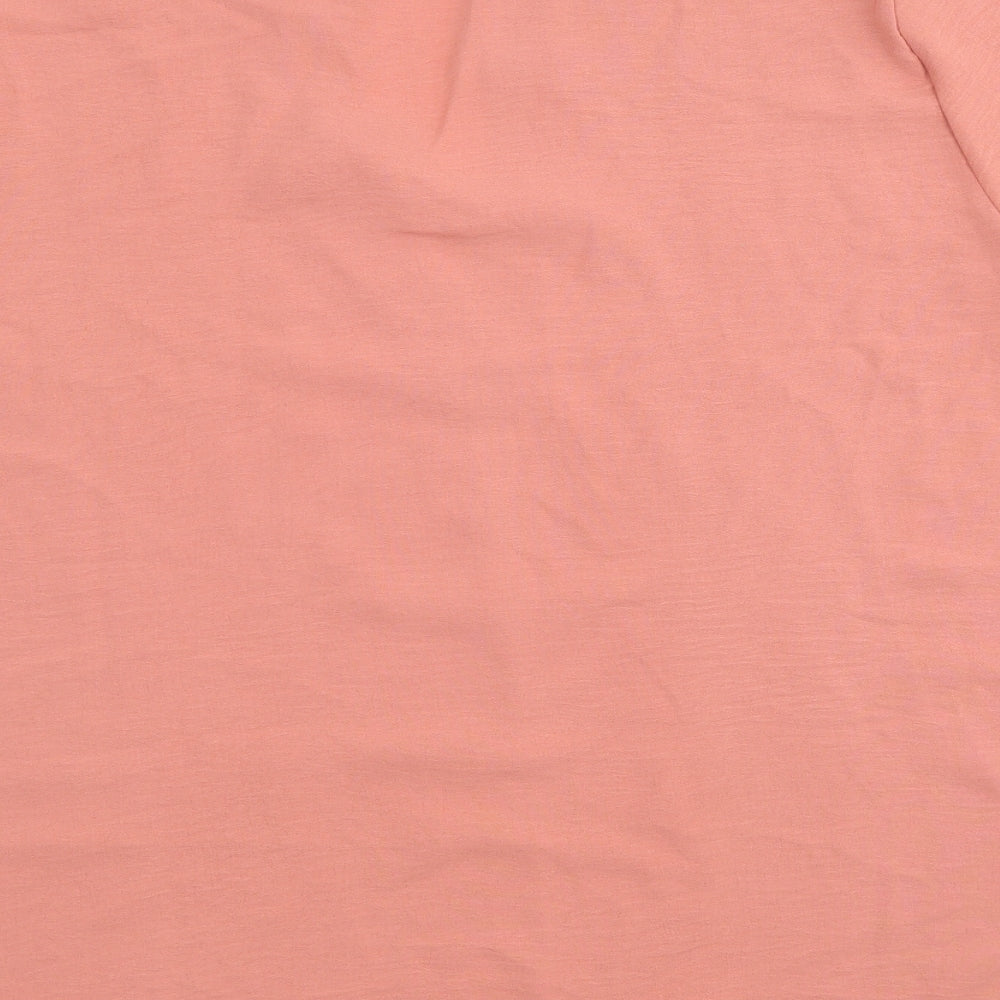 Womens UK Size XL Preworn Pink Basic Blouse