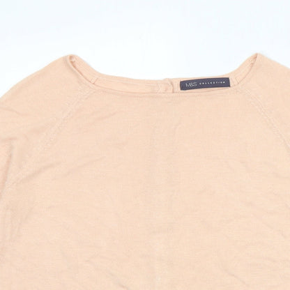 Womens UK Size 10 Marks and Spencer Pink Pullover Jumper