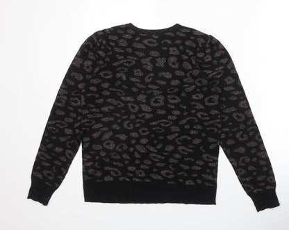 Womens UK Size 10 M&Co Black Pullover Jumper