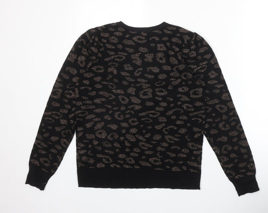 Womens UK Size 10 M&Co Black Pullover Jumper
