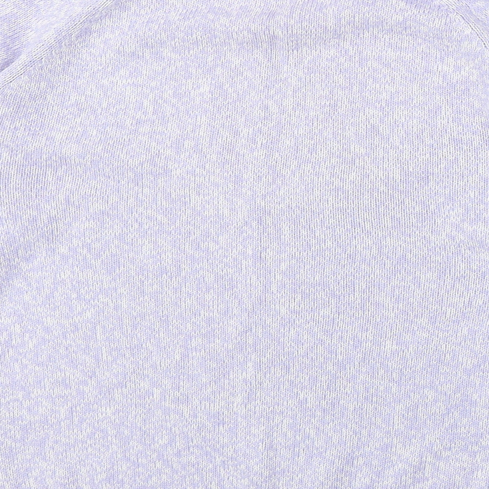 Womens UK Size S Joie De Vivre Purple Pullover Jumper