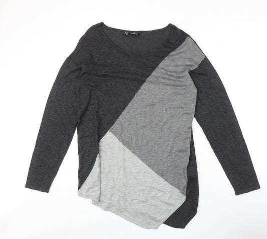 Body Flirt Womens Green Round Neck Viscose Pullover Jumper Size M